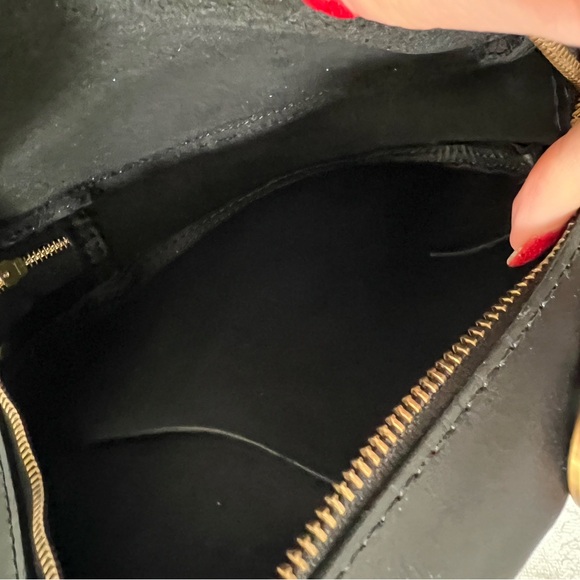 Black Round Crossbody Bag by Portland Lesther - Picture 3 of 4